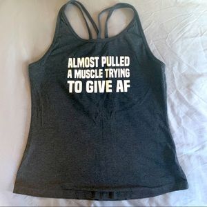 Heather grey CVG workout tank